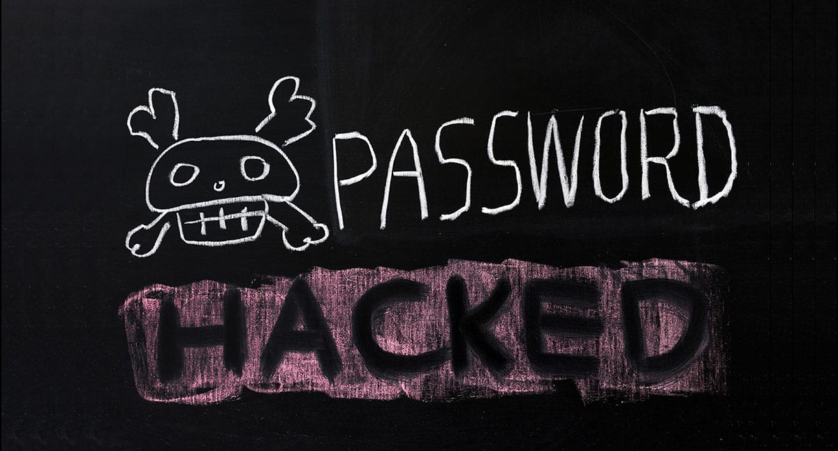 Password hacked image